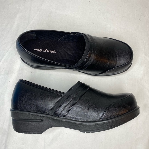 Women Easy Street Black Origin Clogs 10WW - Picture 7 of 10